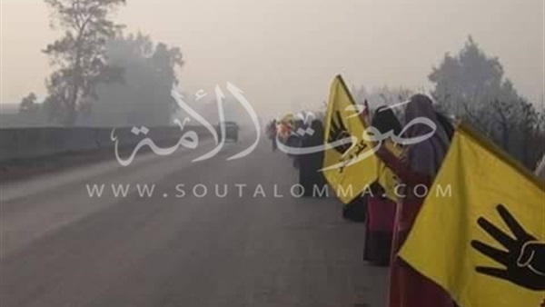 بالصور.. سلاسل بشرية لـ«الإرهابية» فى الشرقية 