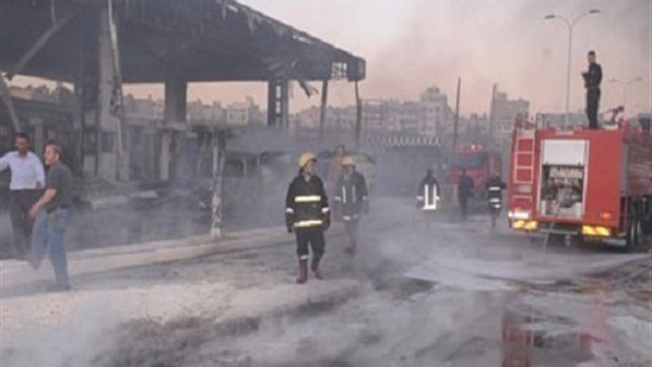 حريق بمحطة وقود بنجع حمادي دون إصابات