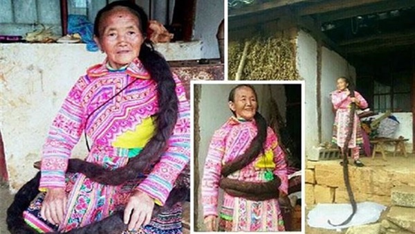 امرأة لم تقص شعرها منذ 35 عامًا  