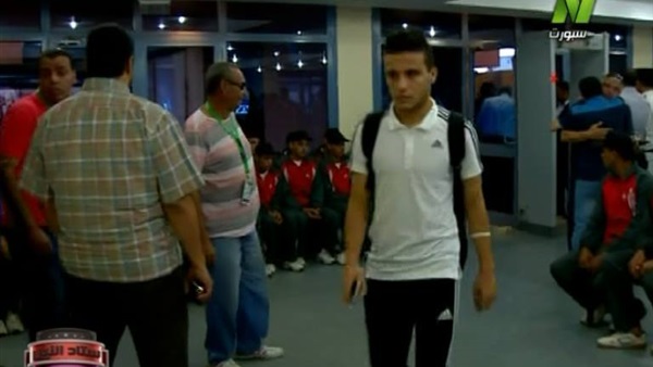 وصول فريق الزمالك إلي ملعب بتروسبورت  