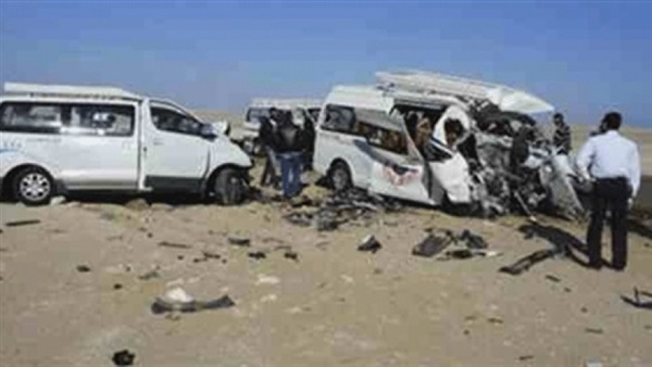 بالأسماء.. ضحيتان و 16 مصاباً بحادث  تصادم سيارتين ببنى سويف  