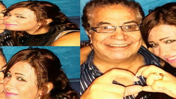 بالصور ..  قبلات ساخنة من سعيد طرابيك لزوجته فى العيد  