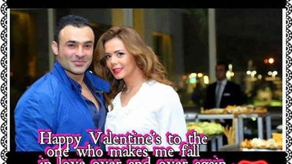 بالصورة.. إيمي سالم لزوجها: ربنا يحفظك لي