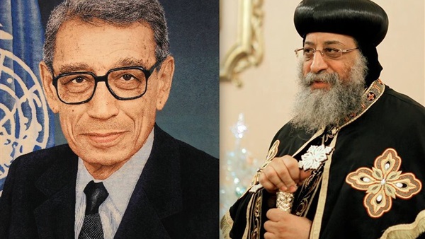 البابا تواضروس يترأس صلا ة جنازة «بطرس غالي»