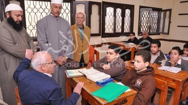 بالصور.. استياء محافظ بورسعيد من معهد الفتيات الازهري