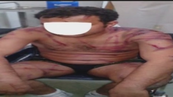 بالفيديو.. أمين شرطة يُجلد مواطن بمدينة السلام 