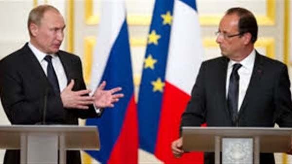 هولاند وبوتين يناقشان الازمة السورية والقضاء على داعش  