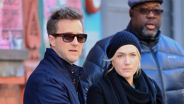 بالصور.. كيت وينسلت بدون مكياج في كواليس «Collateral Beauty»