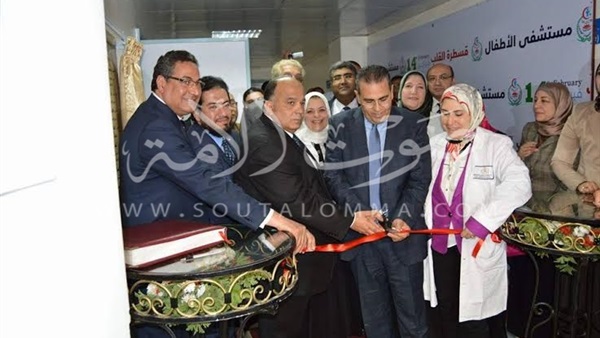 بالصور.. وحدة قسطرة قلب جديدة بمستشفى أطفال المنصورة