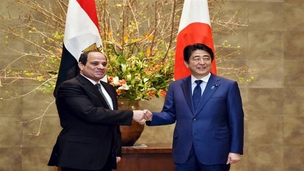 ننشر تفاصيل لقاء السيسي ورئيس وزراء اليابان