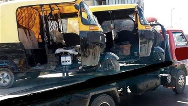 شاب يحرق 3 «تكاتك» انتقاما من مالكهم بميت غمر