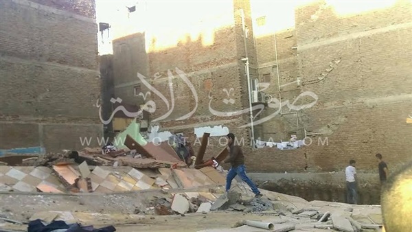 بالصور.. إنهيار منزل بكفرالشيخ دون خسائر فى «الأرواح»
