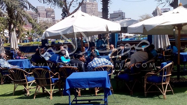 بالصور.. قدامى الزمالك يستعدون للمؤتمر الصحفي في«حديقة النادي»