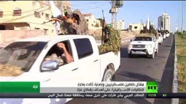 بالفيديو.. مقتل طفلين في غارة إسرائيلية على غزة