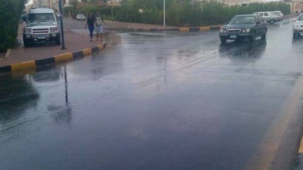 الأمطار تضرب مدينة الغردقة