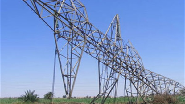 سقوط برجي كهرباء بسبب الأحوال الجوية في المنوفية