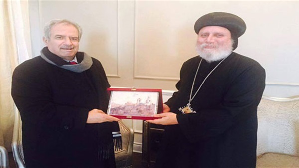 سفير فلسطين يزور الكنيسة الأرثوذكسية بكندا