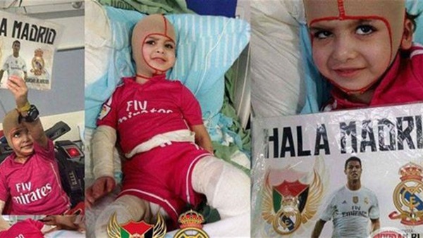 الطفل الفلسطيني "الدوابشة" يحقق حلمه بزيارة نادي ريال مدريد 