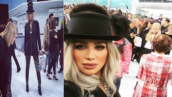 بالصور.. مشاركة مايا دياب بأسبوع موضة 2016 فى باريس   