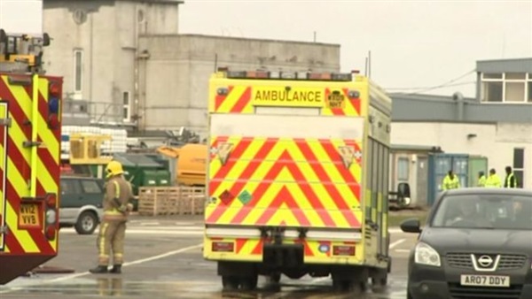 اندلاع حريق في مطار نورويتش البريطاني 