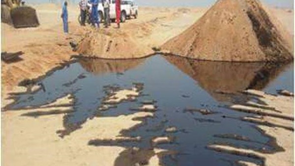 السيطرة على تسرب بترولى محدود بالغردقة