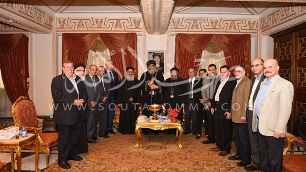 «تواضروس» يستقبل الأمانة العامة للمستشفيات بالأسكندرية