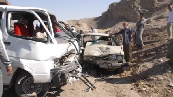 مصرع سائق وإصابة آخر فى حادث تصادم بسوهاج