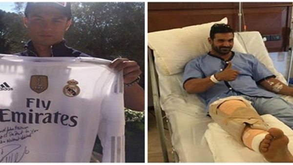 كرستيانو لوناردو يتمنى الشفاء ل "جون ابراهام"  