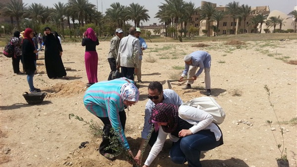 «البيئة»: 200 شجرة مثمرة من الوزارة لجامعة حلوان