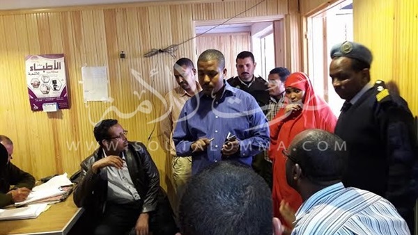 بالصور.. وفد أثيوبى يتسلم جثث ضحايا مركب الهجرة غير الشرعية