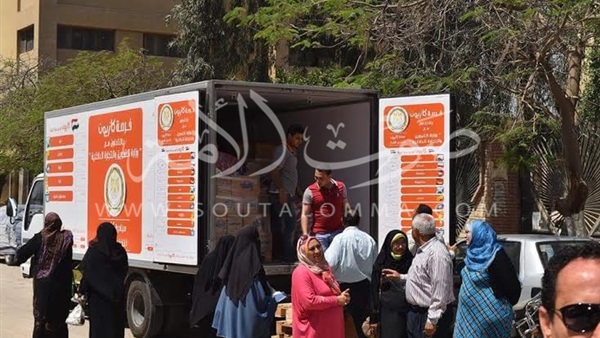 بالصور.. وصول ٣٥ طن لحوم مدعمة إلى الفيوم