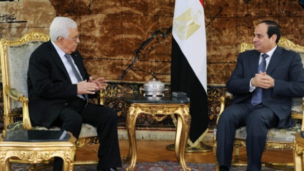 ننشر تفاصيل لقاء السيسى مع  نظيره الفلسطينى  