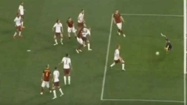 بالفيديو..  «مانولاس» يحرز الأول لروما فى شباك تورينو