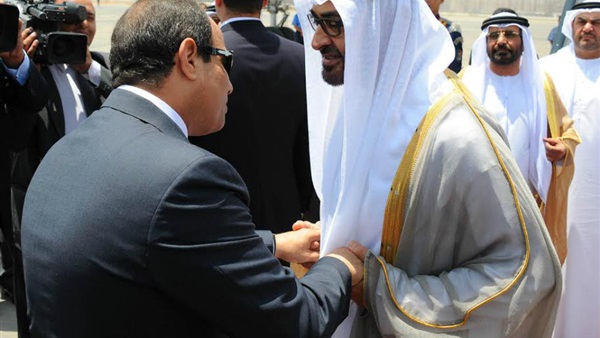 الرئيس السيسى يغادر مطار القاهرة بعد توديع ولي عهد أبو ظبى  
