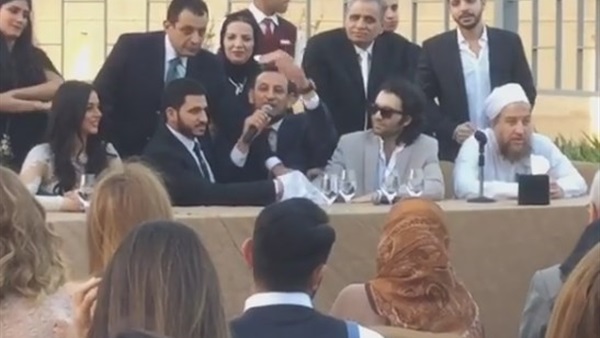 بالفيديو..عقد قران كريم السبكى وشهد حسن رمزى