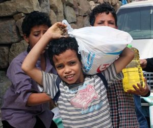 روسيا ترسل شحنة مساعدات غذائية إلى مخيم «ضروان» في اليمن