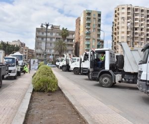 حملة لرفع كفاءة النظافة بميدان سفنكس بالعجوزة