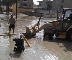 انفجار ماسورة مياه بمدينة نصر .. وكثافات مرورية بالمنطقة