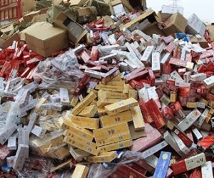 ضبط 26 ألف علبة سجائر مغشوشة داخل مخزن في الإسكندرية