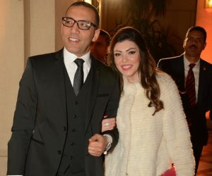 خالد صلاح وشيريهان أبو الحسن يصلان حفل جوائز السينما العربية