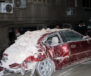 بالصور.. مساعد وزير الداخلية: إنقاذ شخصين والبحث عن سيدة في انهيار عقار جاردن سيتي