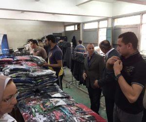 رجال أعمال إسكندرية تفتتح معرضها السنوي للملابس الجاهز لطلاب المدن الجامعية