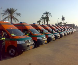 الصحة تدفع بـ25 سيارة إسعاف مجهزة استعدادا لمباراة مصر والكونغو 