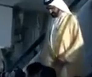لحظة سقوط محمد بن راشد في القمة العربية الـ 28 (فيديو)