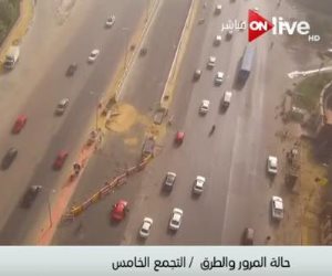 النشرة المرورية.. سيولة وتراكمات لمياه الأمطار بالقاهرة والجيزة