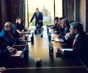 وزراء الاستثمار والصناعة والمالية يلتقون وزير التجارة الأمريكي