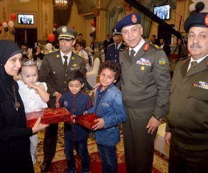 القوات المسلحة تشارك أبناء الشهداء الاحتفال بـ«يوم اليتيم» (صور)