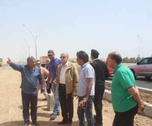 «فودة» يتفقد الكباري والمحاور العرضية بالطريق الأوسط بشرم الشيخ
