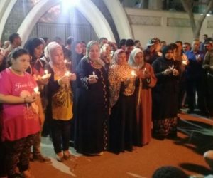 تشييع جثامين ضحايا تفجير كنيسة مارجرجس بطنطا بالشموع والزغاريد