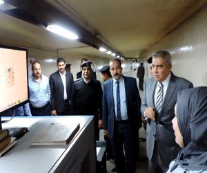 مساعد وزير الداخلية للنقل والمواصلات يراجع إجراءات تأمين محطات المترو (صور)